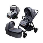 BBO MamaMia kolica za bebe 3u1 Siva, 0m+