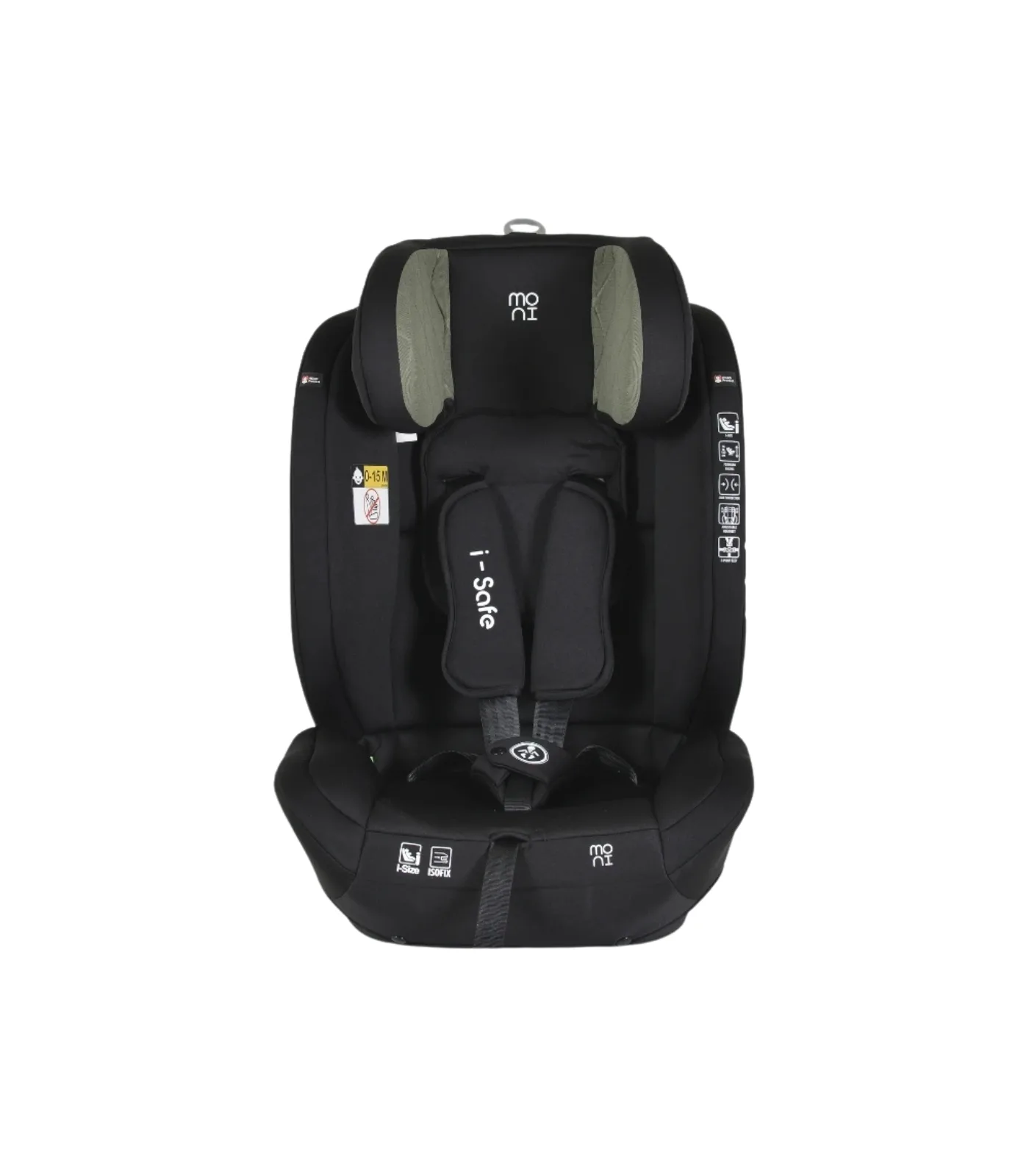 Cangaroo i-Safe auto sedište i-Size Zelena, 76-150 cm Isofix - Slika 2