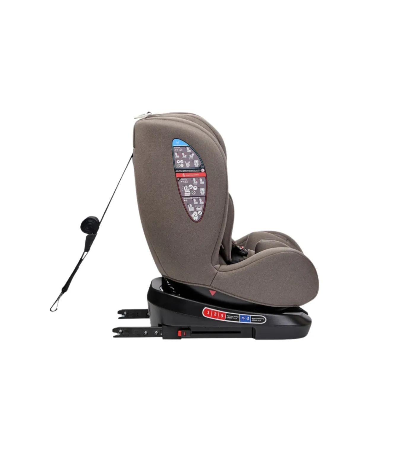KIKKA BOO AUTO SEDISTE I-SIZE (40-150 CM) I-TRIP BEZ - Slika 4