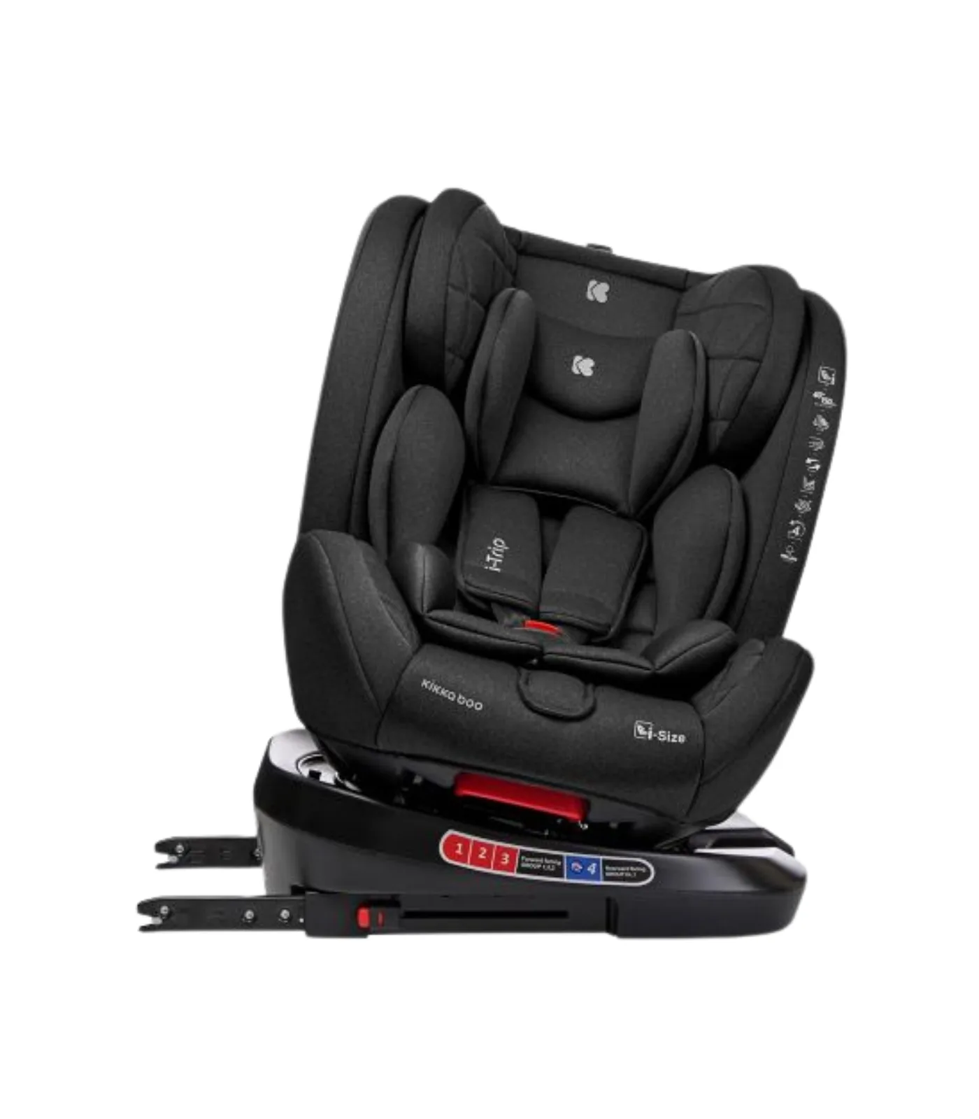 KIKKA BOO AUTO SEDISTE I-SIZE (40-150 CM) I-TRIP CRNA - Slika 7