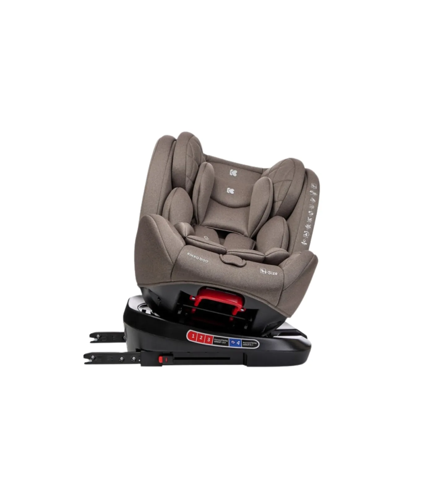 KIKKA BOO AUTO SEDISTE I-SIZE (40-150 CM) I-TRIP BEZ - Slika 9
