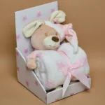 BBO Set igračka + ćebence – pink sleepy bear
