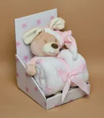 BBO Set igračka + ćebence – pink sleepy bear