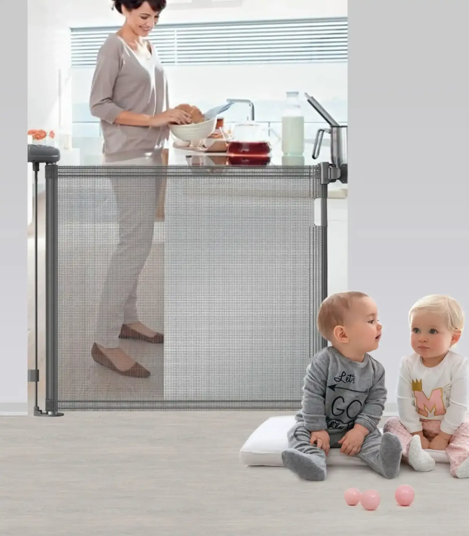 Sigurnosna mrežasta ograda za bebe - Slika 3