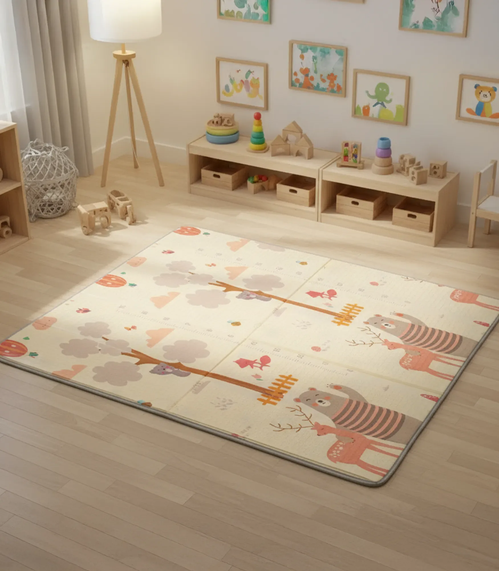 bbo sklopiva podloga za igru od pene (200x180x1cm)