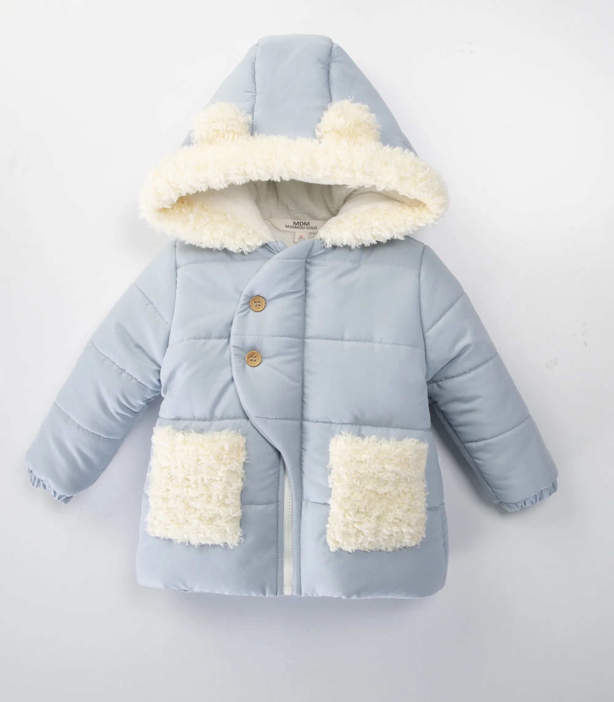 zimska jakna za bebe sa ušima medvedića