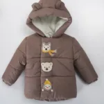 zimska jakna za decu sa medvedićem (copy) 2 godine, braon