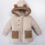 zimska jakna za bebe sa ušima medvedića