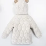 dečija prošivena jakna sa ušima i plišanim zekon