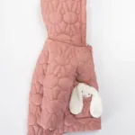 dečija prošivena jakna sa ušima i plišanim zekon