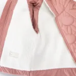 dečija prošivena jakna sa ušima i plišanim zekon