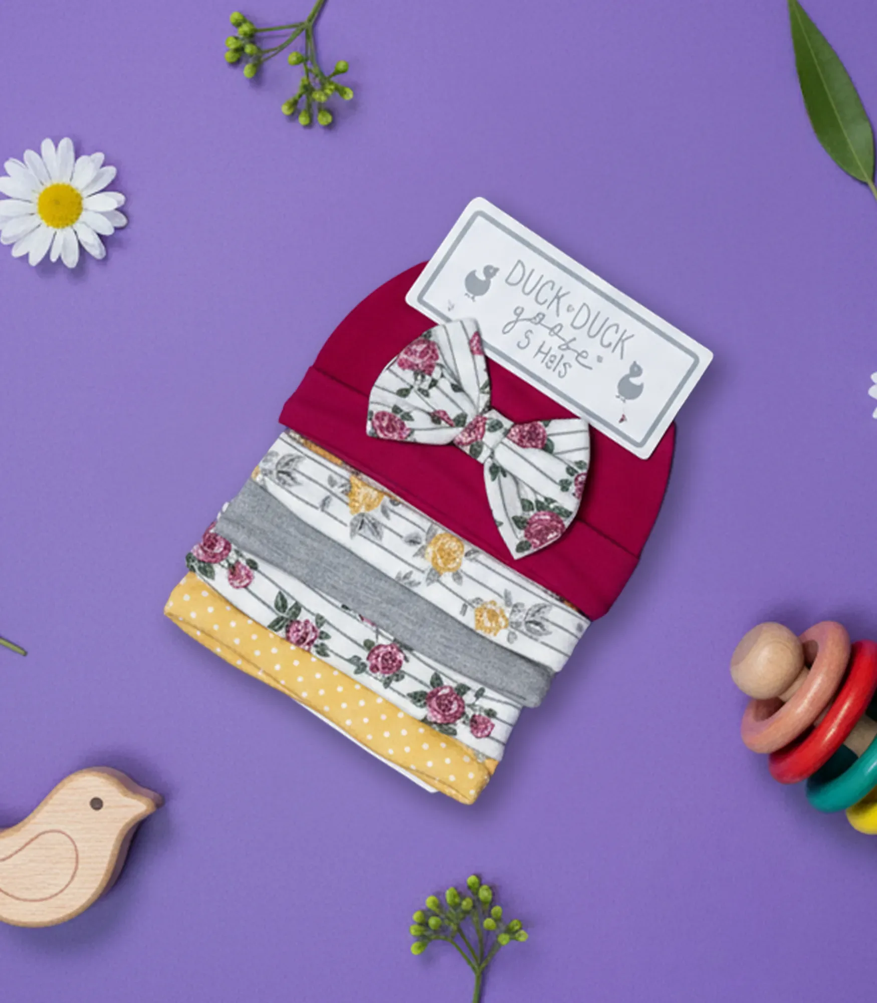 duck duck goose pamučne kapice 5 komada