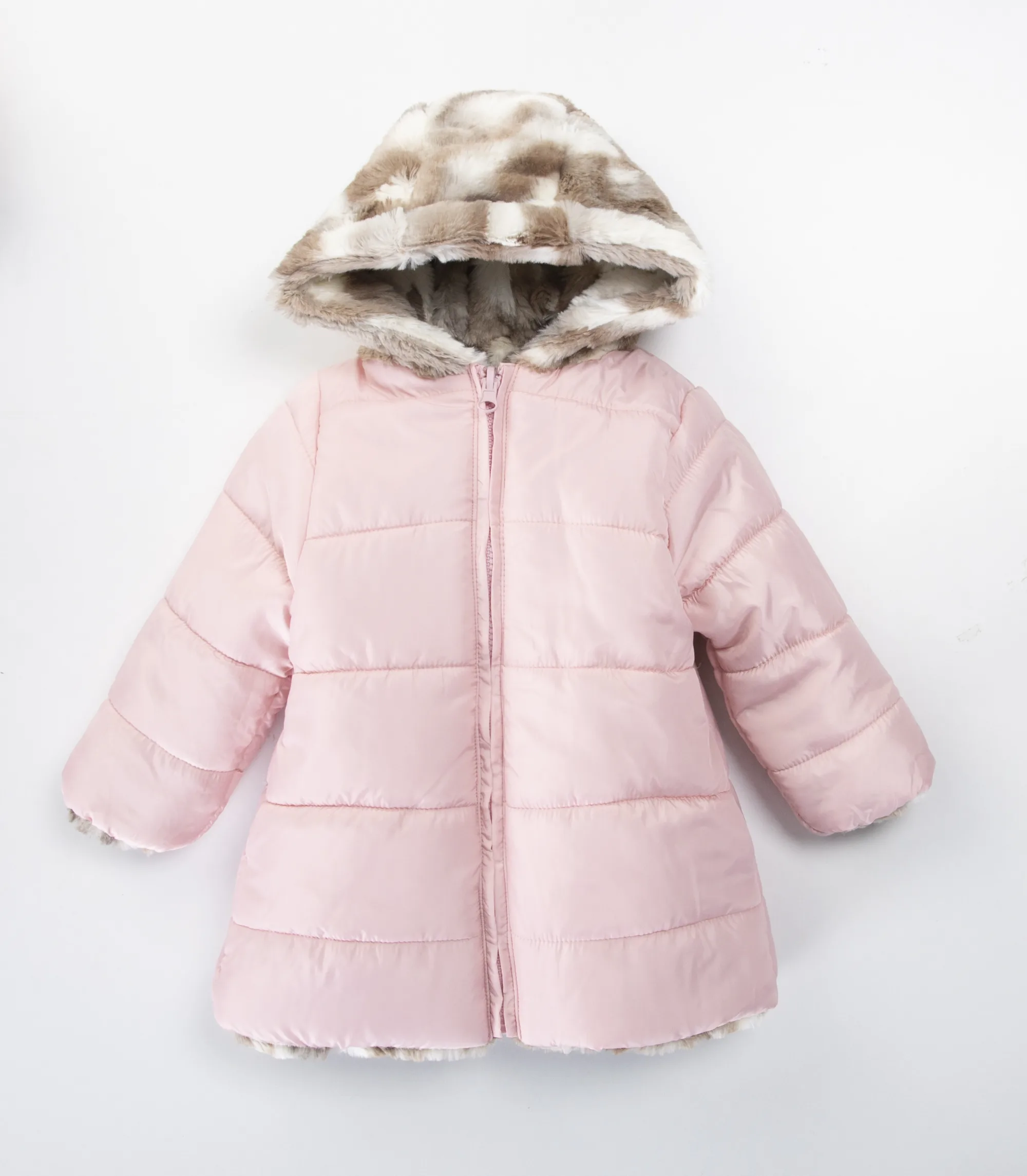 zimska jakna sa dva lica za devojčice