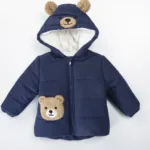 zimska jakna za decu sa medom i kapuljačom
