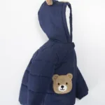 zimska jakna za decu sa medom i kapuljačom