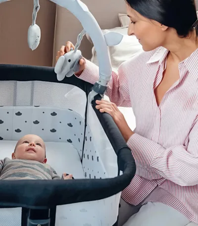multifunkcionalna kolevka uz krevet – crna i siva