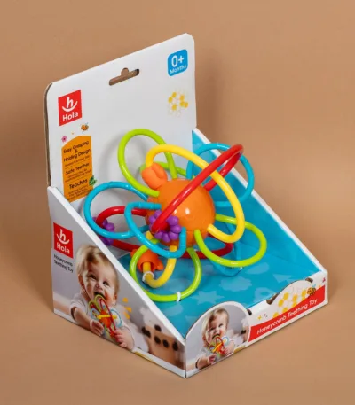 glodalica 1106b – honeycomb teething toy (0m+)