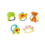 set zvečki i glodalica 1109 – dinosaur rattles (5 komada) (3–36 meseci)