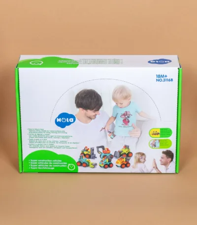 set građevinskih vozila 3116b – super construction vehicles (6 kom) (18m+)