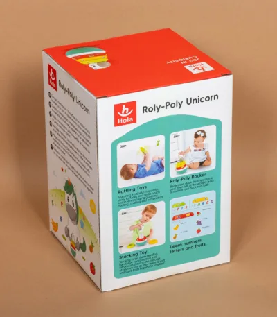 roly poly unicorn 3136 – 3u1 klackalica, slagalica i zvečka (3–36 meseci)