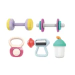 he7900 – set zvečka i glodalica (5 kom) – baby gym gift set (3–36 meseci)