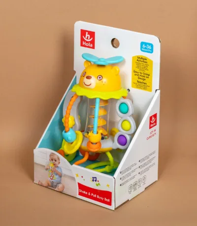 interaktivna igračka he7916 – shake & pull busy ball (6–36 meseci)