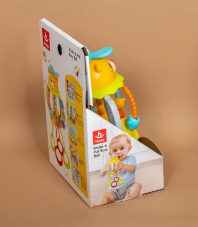 interaktivna igračka he7916 – shake & pull busy ball (6–36 meseci)