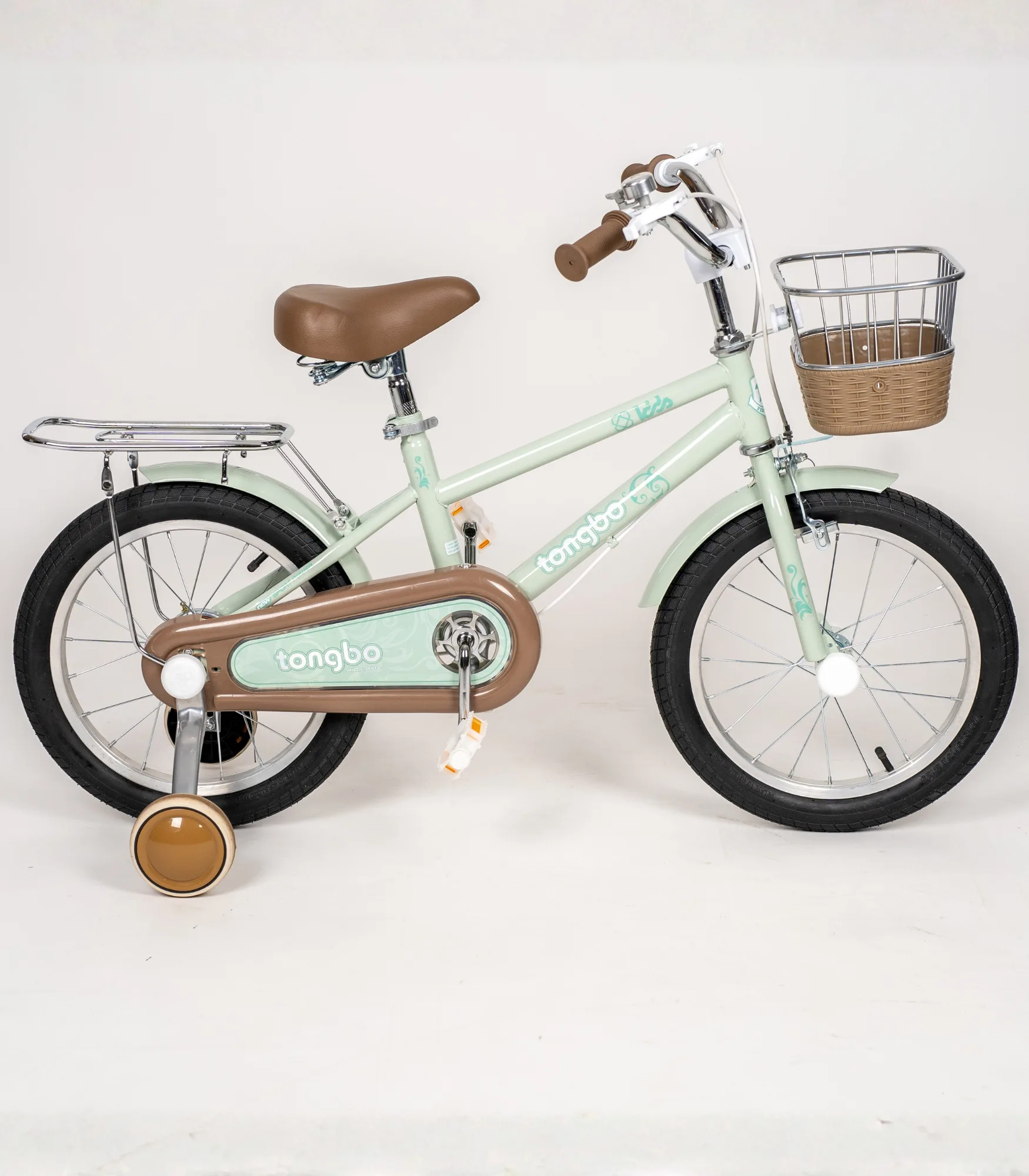 dečiji bicikl y 2402 sa pomoćnim točkićima i korpom – veličina 14” / 16”