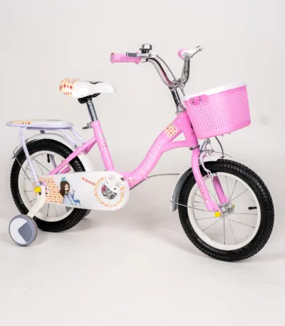 dečiji bicikl 663 sa pomoćnim točkićima i korpom – 3 boje