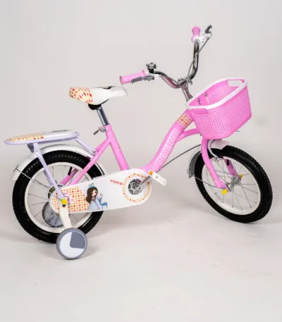 dečiji bicikl 663 sa pomoćnim točkićima i korpom – 3 boje