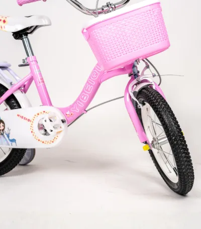 dečiji bicikl 663 sa pomoćnim točkićima i korpom – 3 boje