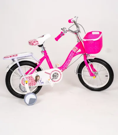 dečiji bicikl 663 sa pomoćnim točkićima i korpom – 3 boje