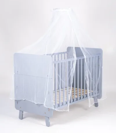 dečiji drveni krevetac kj311 koji se pretvara u krevet, sa baldahinom (2 visine dušeka)