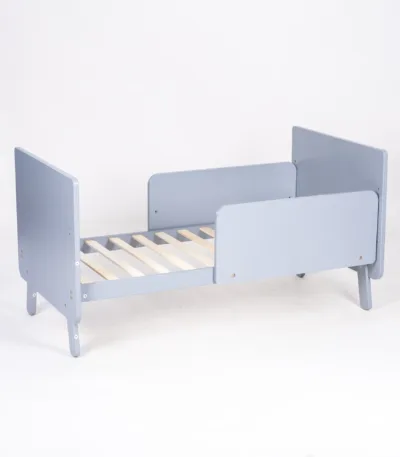 dečiji drveni krevetac kj311 koji se pretvara u krevet, sa baldahinom (2 visine dušeka)