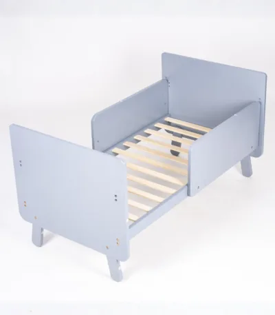 dečiji drveni krevetac kj311 koji se pretvara u krevet, sa baldahinom (2 visine dušeka)