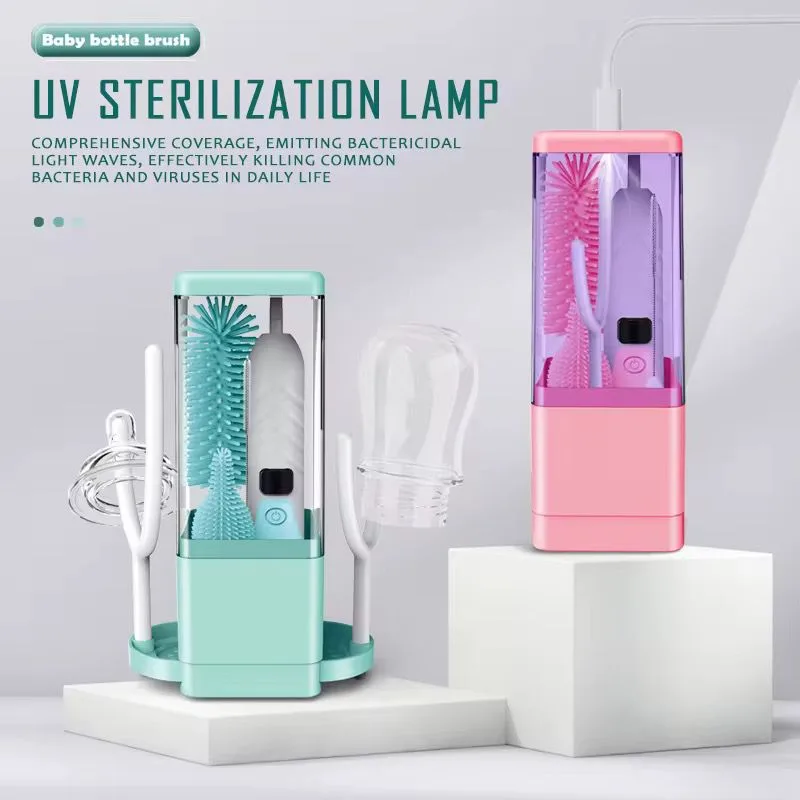 uv sterilizaciona lampa za četke i opremu za flašice – set (usb) (2 boje)