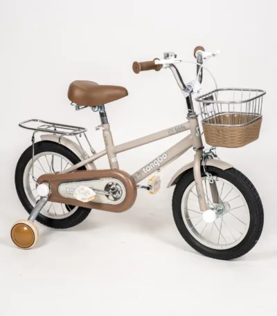 dečiji bicikl y 2402 sa pomoćnim točkićima i korpom – veličina 14” / 16” 16*, braon