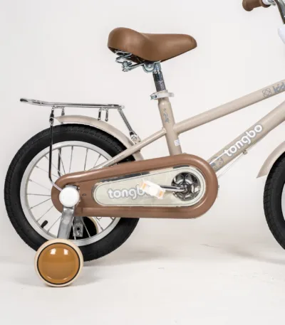 dečiji bicikl y 2402 sa pomoćnim točkićima i korpom – veličina 14” / 16” 16*, braon