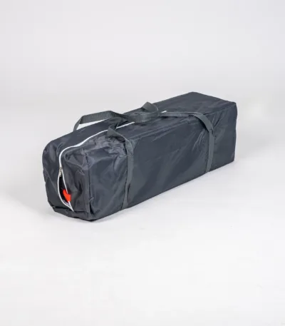 prenosivi krevetac burbay bk80 sivi (putni) sa mrežastim stranicama, bočnim ulazom i torbom