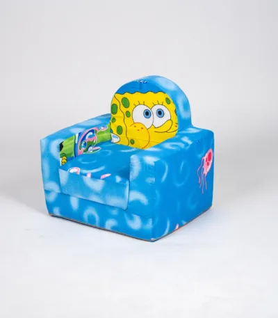 dečija sklopiva foteljica od sunđera – mekana fotelja koja se pretvara u ležaljku (11 dezena) d10