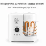 bbo blender za bebe sa grejačem lm fs502 (5u1) – kuvanje na pari + blendanje