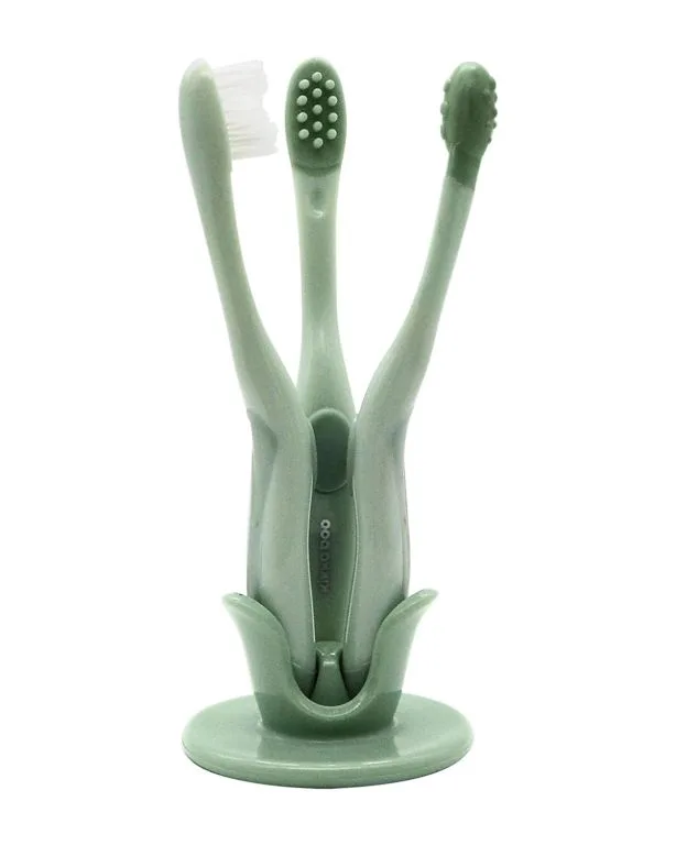 set četkica za zubiće za bebe 3 dela, mint