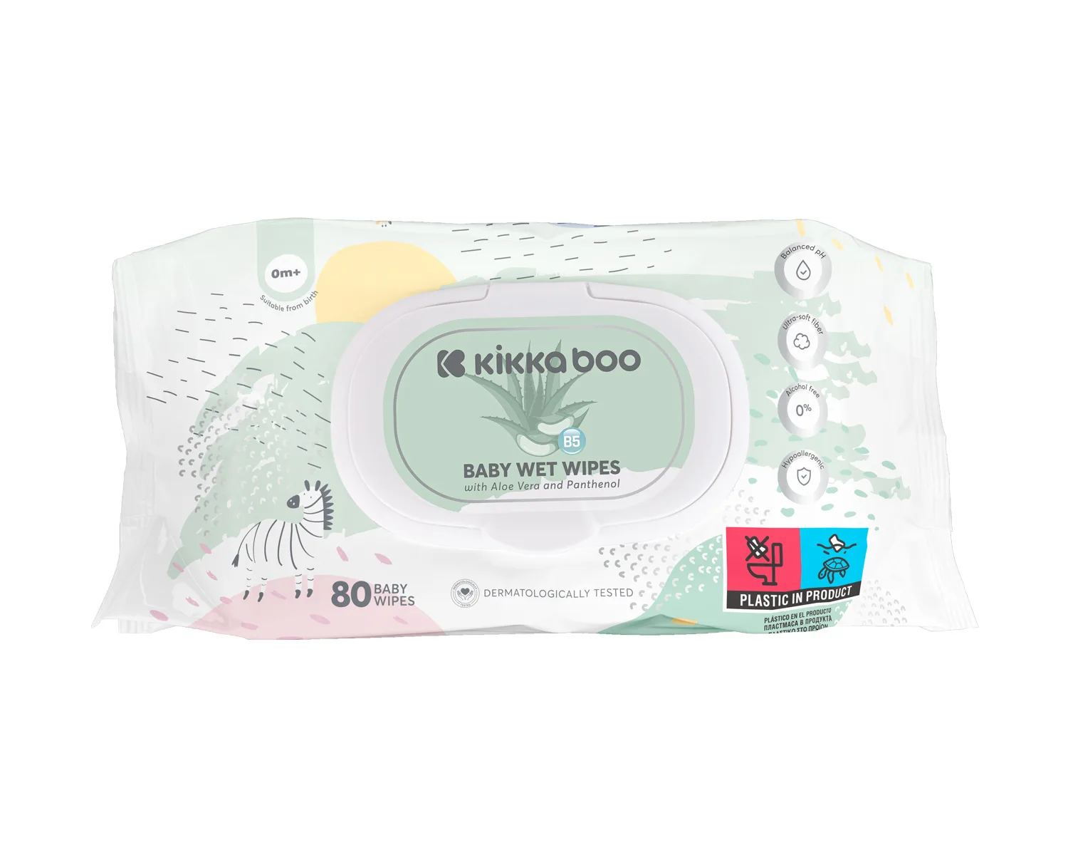 vlažne maramice za bebe aloe vera & panthenol sa poklopcem, 80 kom