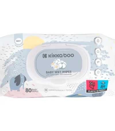vlažne maramice za bebe cotton seeds & chamomile sa poklopcem, 80 kom