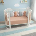 yuar01 – ogradica za okrugli krevetac + čaršav + jastučić (set), više boja