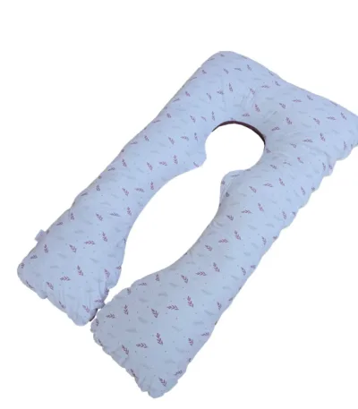 jastuk za trudnice „u“ (120×70 cm) – udobnost i podrška u trudnoći bebi roze