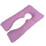 jastuk za trudnice „u“ (120×70 cm) – udobnost i podrška u trudnoći bebi roze