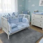posteljina za krevetac sa veselim životinjama (yuar14)