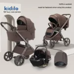 Kolica za bebe 3 u 1 767 - braon