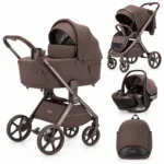 Kolica za bebe 3 u 1 767 - braon - slika 02